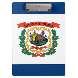 Patriottisch Klembord met vlag van West Virginia U