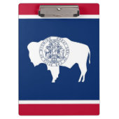 Patriottisch Klembord met vlag van Wyoming, Vereni (Voorkant)