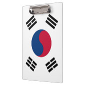Patriottisch klembord met vlag van Zuid-Korea (Links)