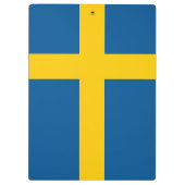 Patriottisch Klembord met vlag van Zweden (Achterkant)