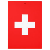 Patriottisch klembord met vlag van Zwitserland (Achterkant)