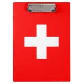 Patriottisch klembord met vlag van Zwitserland (Voorkant)