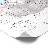 Patriottisch Konijn Rood Wit en Blauw 2025 Kalende Poster (Hoek)