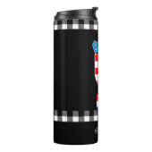 Patriottisch Kroatië reist Mug, Kroatische vlag Thermosbeker (Gedraaid links)