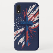 Patriottisch Kruis Case-Mate iPhone Case (Achterkant)