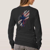 Patriottisch Kruis - een symbool van geloof en vri T-shirt (Achterkant)