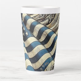patriottisch kunstenaarschap latte mok