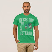 Patriottisch Kus Ik ben een veteraan T-shirt (Voorkant volledig)