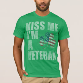 Patriottisch Kus Ik ben een veteraan T-shirt