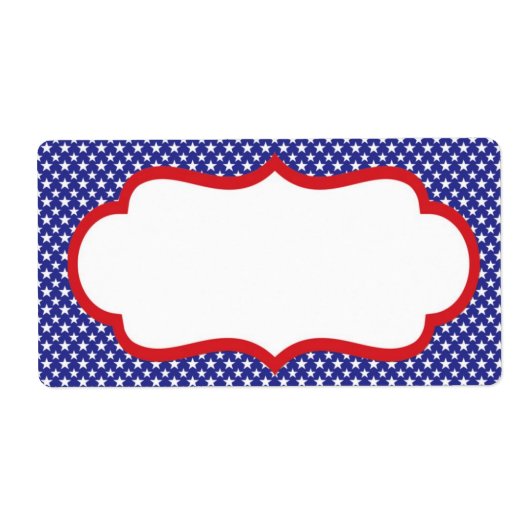 Patriottisch label (blanco) (Voorkant)