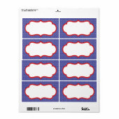 Patriottisch label (blanco) (Full Sheet)