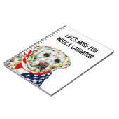 Patriottisch labrador Notitieboek 6,5 x 8,75 inch (Linkerzijde)