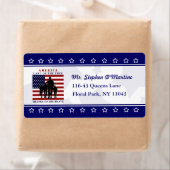 Patriottisch land met gratis verzendlabel (Insitu)