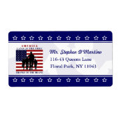 Patriottisch land met gratis verzendlabel (Voorkant)