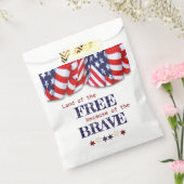 Patriottisch land van de Vrije Bunting Bedankzakje (Gezegeld)