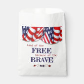 Patriottisch land van de Vrije Bunting Bedankzakje (Voorkant)