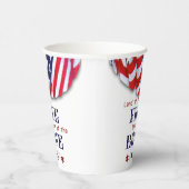 Patriottisch land van de Vrije Bunting Papieren Bekers (Rechts)