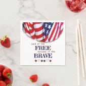 Patriottisch land van de Vrije Bunting Servet (Insitu)