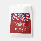 Patriottisch land van de Vrije Rode Blauwe Bunting Bedankzakje (Voorkant)