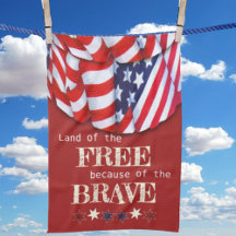 Patriottisch land van de Vrije Rode Blauwe Bunting