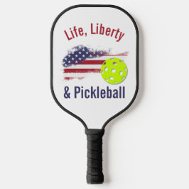 Patriottisch Leven Vrijheid & Pickleball Paddle