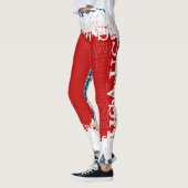 Patriottisch Liberty Square Rood Wit & Blauw Leggings (Links)