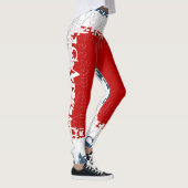 Patriottisch Liberty Square Rood Wit & Blauw Leggings (Rechts)