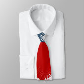 Patriottisch Liberty Square Rood Wit & Blauw Stropdas (Gebonden)