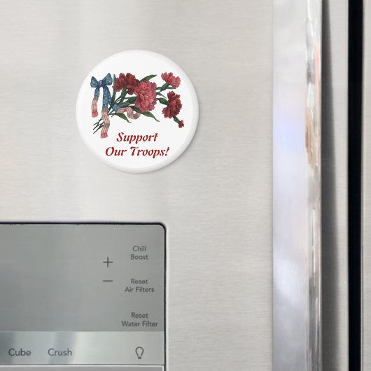  patriottisch lint en bloemen magneet (Insitu (Koelkast))