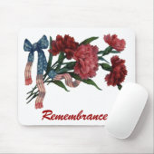  patriottisch lint en bloemen muismat (Met muis)