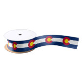 Patriottisch lint met vlag van Colorado, Verenigde (Spoel)