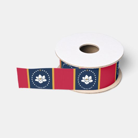 Patriottisch lint met vlag van Mississippi, VS (Spoel)