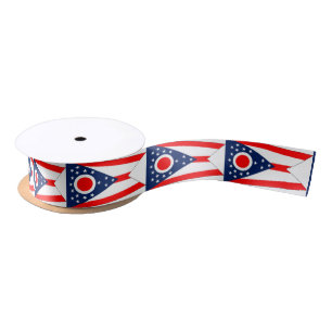 Patriottisch lint met vlag van Ohio State, Verenig