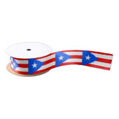 Patriottisch lint met vlag van Puerto Rico (Spoel)