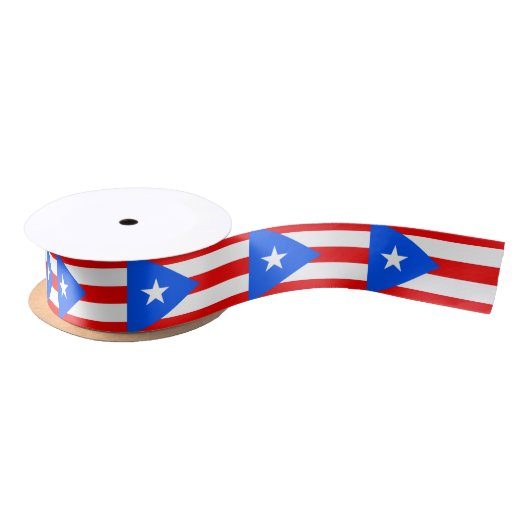 Patriottisch lint met vlag van Puerto Rico (Spoel)