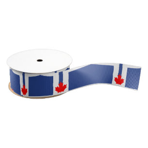 Patriottisch lint met vlag van Toronto, Canada