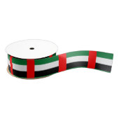 Patriottisch lintje met vlag van de Verenigde Arab Grosgrain Lint (Spoel)