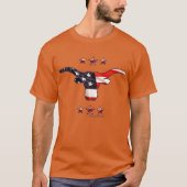 Patriottisch - Longhorn Steer T-shirt (Voorkant)