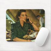  Patriottisch, medisch verpleegster telefonisch Muismat (Met muis)