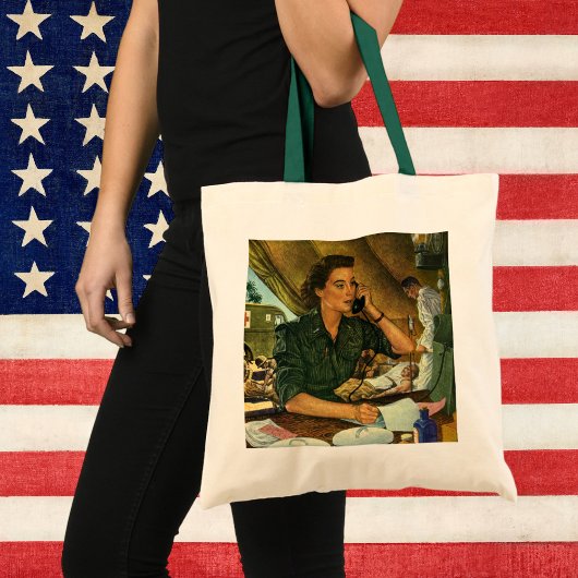  Patriottisch, medisch verpleegster telefonisch Tote Bag