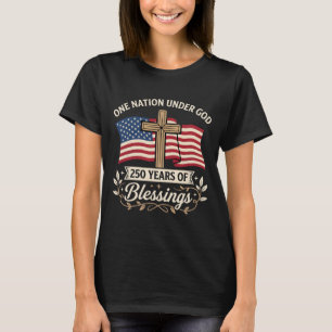 Patriottisch Meisje Houdt Ook Van Jezus En Amerika T-shirt