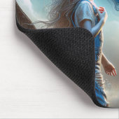 Patriottisch meisje in katoen land muismat (Hoek)