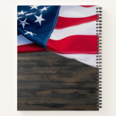 Patriottisch Memorial Flag Militair Begreepboek Notitieboek (Achterkant)