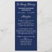 Patriottisch Memorial Prayer Kaart Veteran Bladwij (Achterkant)