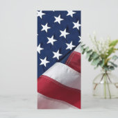 Patriottisch Memorial Prayer Kaart Veteran Bladwij (Staand voorkant)