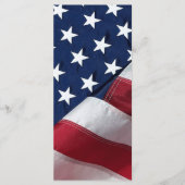 Patriottisch Memorial Prayer Kaart Veteran Bladwij (Voorkant)