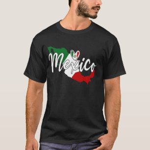 Patriottisch Mexico Liefde Mexicaanse Kaart Vlag H T-shirt