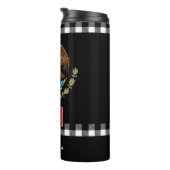 Patriottisch Mexico reismog, Mexicaanse vlag, Pset Thermosbeker (Geroteerd rechts)