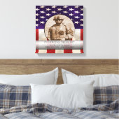 Patriottisch Militair Aangepast Gepersonaliseerd G Canvas Afdruk (Insitu (Slaapkamer))