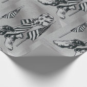 Patriottisch militair omslagpapier cadeaupapier (Hoek)